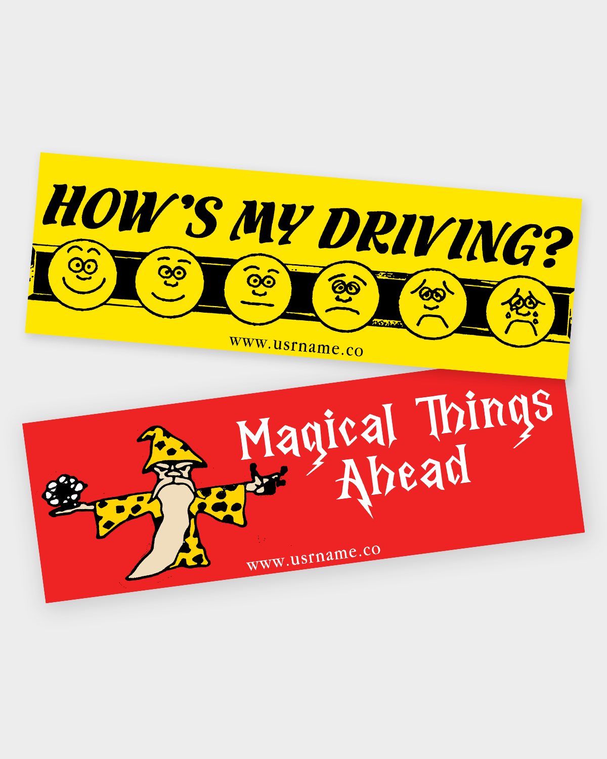 FREE BUMPER STICKERS!