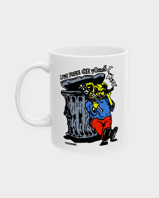 live free die young mug